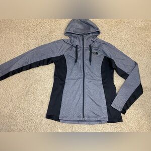 The North Face Gray And Black Zip Jacket size M